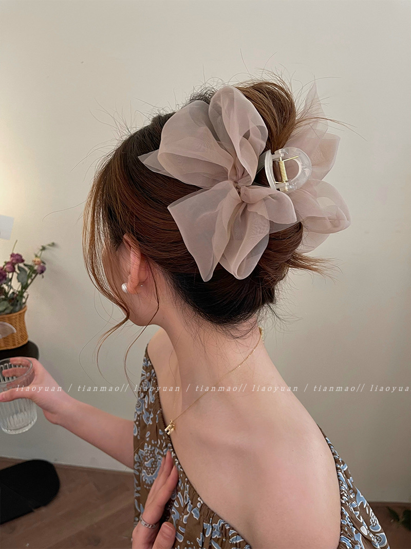 Korea Sweet Mesh Tulle Big Bow - Women'S Fashion Korea review and price