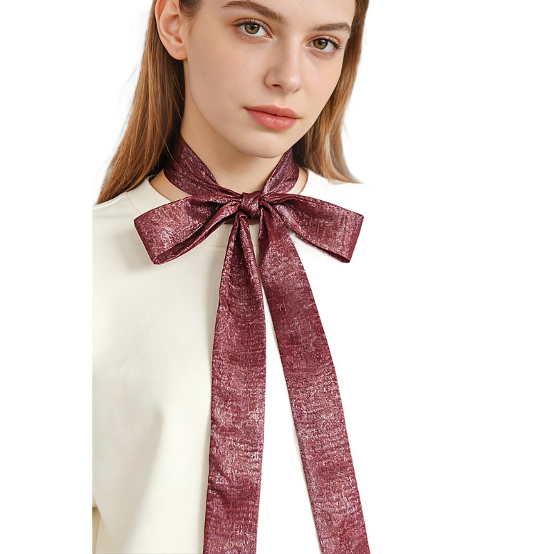 Women Shiny Skinny Scarf Multi - Women Fashion Necktie review and price