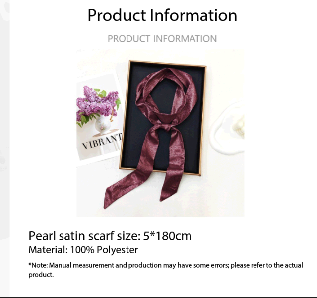Women Shiny Skinny Scarf Multi - Women Fashion Necktie review and price