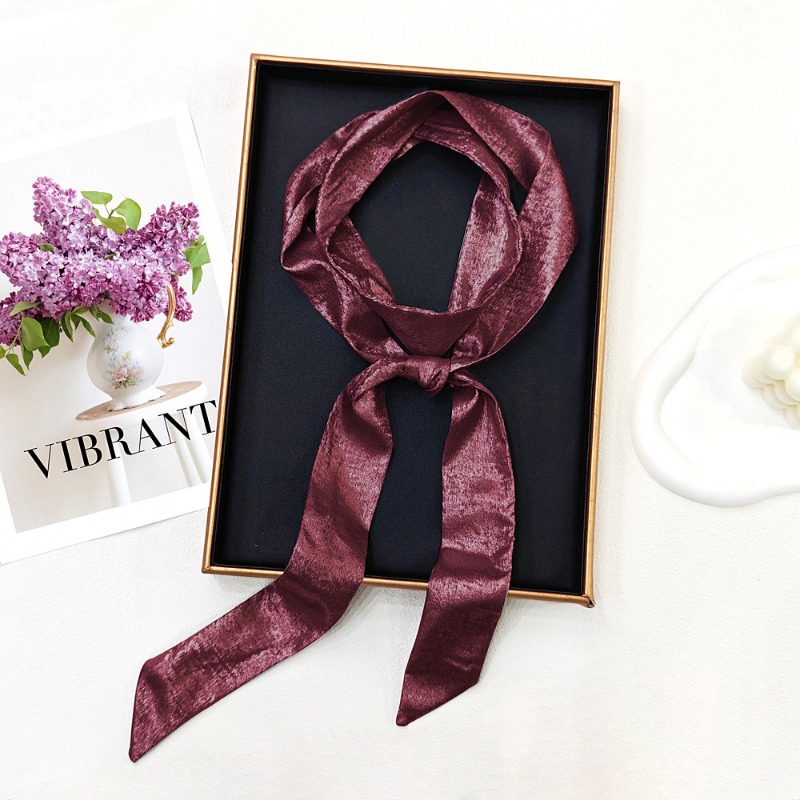 Women Shiny Skinny Scarf Multi - Women Fashion Necktie review and price