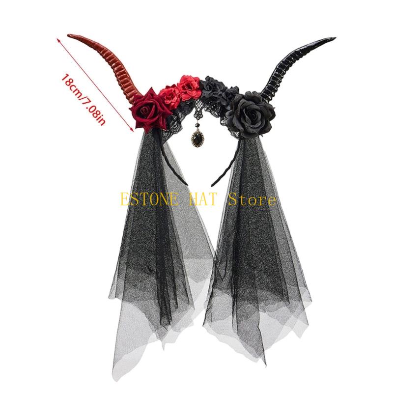 49MF Floral Animal Horn Shaped - Women Fashion Photoshoot review and price