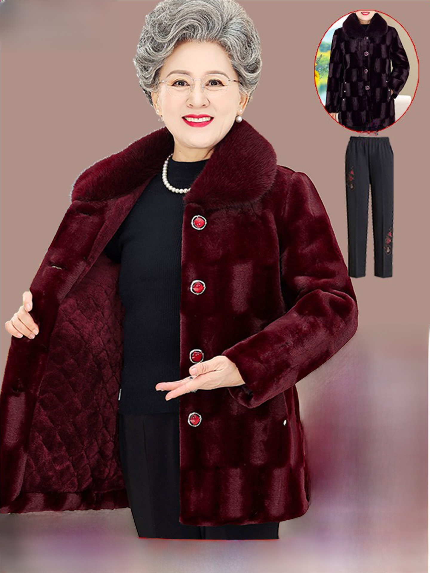 Thickened Middle-Length Mink V - Women Fashion Over The Years review and price